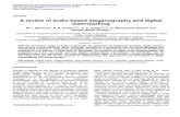A Review of Audio Based Steganography and Digital Watermarking