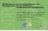 The Effects of Cognitive - Behavioral Interventions on Dropout for Youth with Disabilities