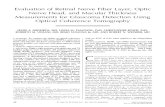 Evaluation of Retinal Nerve Fiber Layer, Optic Nerve Head, And Macular Thickness Measurements for Glauc