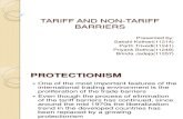 Tariff and NTB