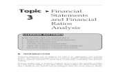 Topic 3 Financial Statement and Financial Ratios Analysis