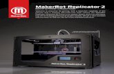 MakerBot Replicator 2 Brochure