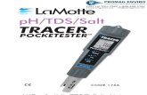 LaMotte 1766 pH TDS Salt Temperature Tracer PockeTester Instructions