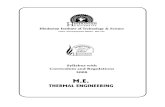 M. Tech. Thermal Engineering