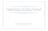 National Ocean Policy Implementation Plan