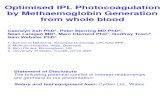 Optimised IPL Photocoagulation by Methaemoglobin Generation From Whole Blood - Laser Europe