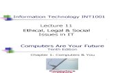 Ethical, Legal & Social Issues in Information technlogy