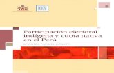 Indigenous Participation in Elections and the Native Quota in Peru Contributions to the Debate Spanish PDF
