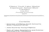 Filipino Youth Labor Market Experience: School-To-Work Transition