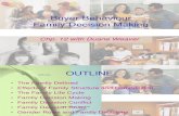 Marketing 260 - Family Decision Making - Chp 12