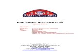 PRE EVENT INFORMATION RALLY OF CELEBES 2013 - 170413 - 1640 hrs