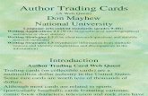 Author Trading Cards