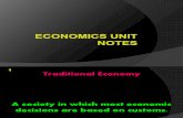Economics Unit Notes