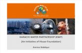 AWW2013: KARACHI WATER PARTNERSHIP (KWP) (An Initiative of Hisaar Foundation) by Amina Siddiqui