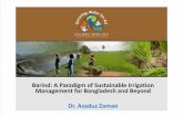 AWW2013: Barind: A Paradigm of Sustainable Irrigation Management for Bangladesh and Beyond by Dr. Asaduz Zaman