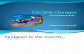 Cscope Changes 2011 12
