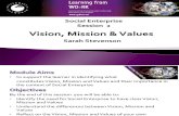 Social Enterprise Vision, Mission and Values (1)