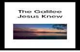The Galilee Jesus Knew