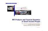 MFI Products vs Financial Dinamics of the Poor