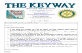 The Keyway - 6 March 2013 edition - weekly newsletter of the Rotary Club of Queanbeyan
