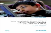 The right of children with disabilities to education: A rights-based approach to Inclusive Education