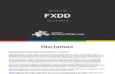 Review of FXDD 2013