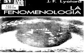 LYOTARD,Jean-Francois - La Fenomenologia