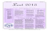 February & March 2013 Newsletter