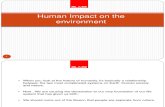 Human Impact on Environment BLAZE AUTOMATION