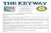The Keyway - Weekly newsletter of the Rotary Club of Queanbeyan - 6 Feb 2013 edition