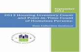 2013 Housing Inventory Countand Point-in-Time Countof Homeless Persons:Data Collection Guidance