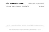Aiphone Model AI-900 Operating Instr- Westside Wholesale - Call 1-877-998-9378