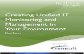 - Creating Unified IT Monitoring and Management in your Environment
