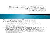 BPR Reengineering Processes-Characteristics