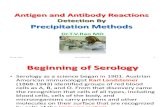Antigen and Antibody Reactions by Precipitation