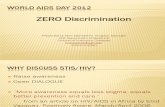 ZERO Discrimination  Presented by Rick Meriwether, Program Manager  UAB Department of Medicine  Division of Infectious Diseases