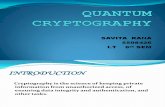 Quantum Crytography Ppt