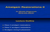 Amalgam Restorations II