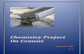 Chemistry Project on Cement