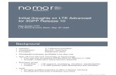 Initial Thoughts on LTE Advanced_0905_Nomor