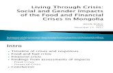 Living Through Crisis: Social and Gender Impacts of the Food and Financial Crisis in Mongolia