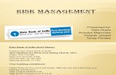 Risk Management of Sbi