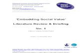Embedding Social Value: Literature Review (1.4)