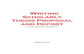 Writing Scholarly Thesis Proposal and Report_Okeola Olayinka