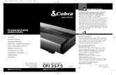 Cobra CPI2575 Inverter MANUAL