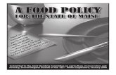 Food Policy Draft