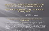 Energy Management of Electrical Equipment