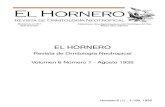 Revista El Hornero, Volumen 6, N° 1. 1935.
