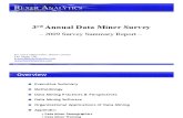 3rd Annual Data Miner Survey