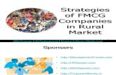Strategies Off Mcg Companies in Rural Market